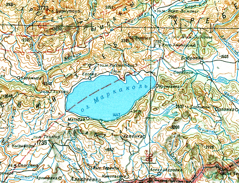 Карта Маркаколя